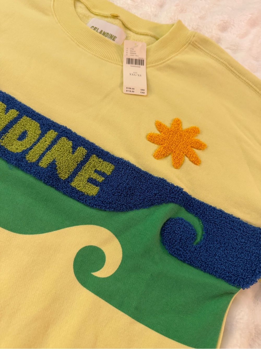 NWT ANTHROPOLOGY Celandine OVERSIZED SURF CAMP Graphic Crewneck Sweatshirt - Picture 8 of 10